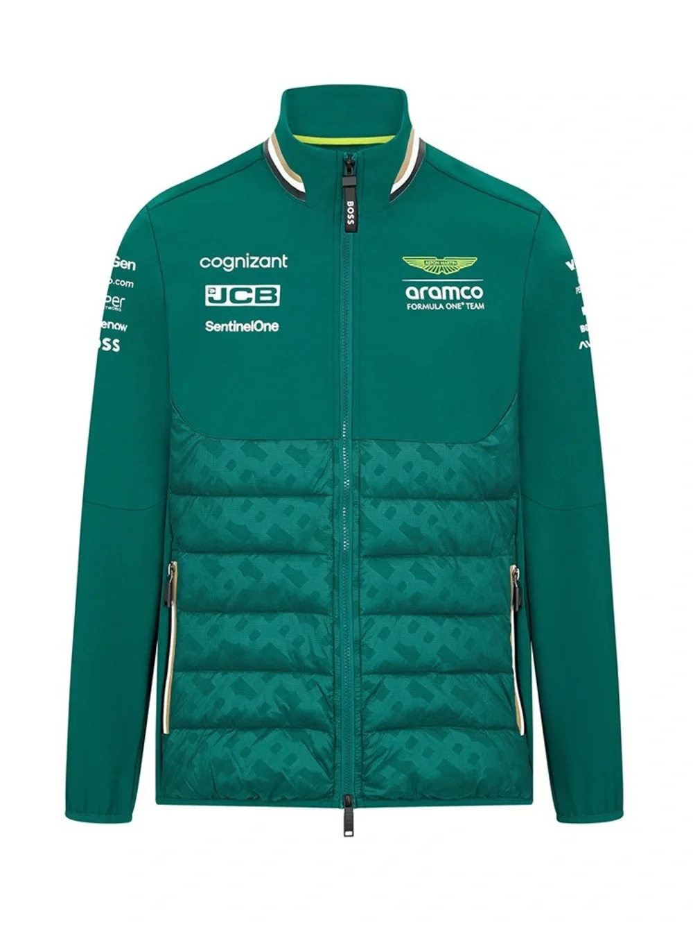 Aston Martin Aramco Formula One Team Men's Hybrid Puffer Jacket